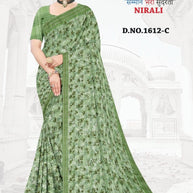 Stylish Printed Saree with Blouse Piece for Traditional Celebrations  | GLC-NIRALI