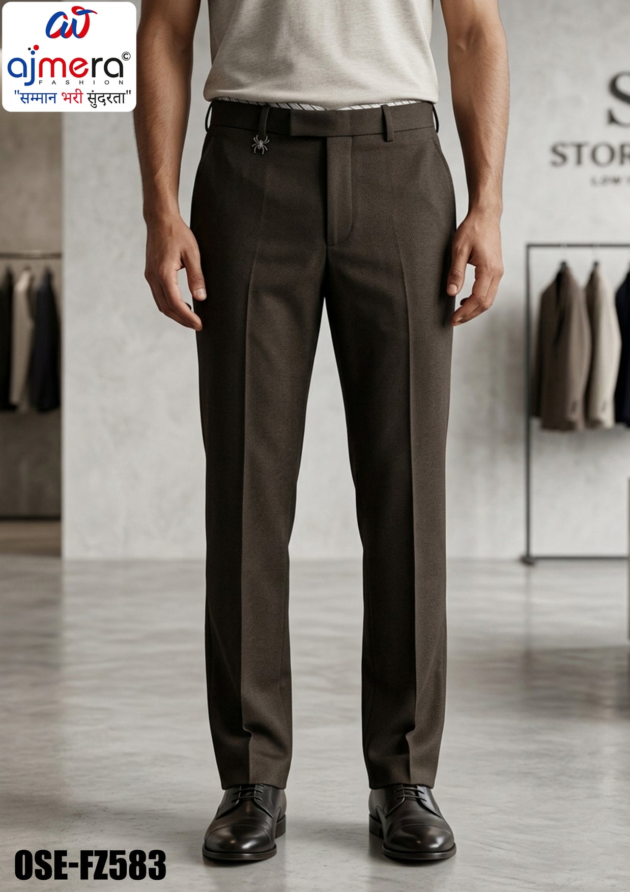 Premium Men's Formal Pant for Office & Business Wear | OSE-FZ583