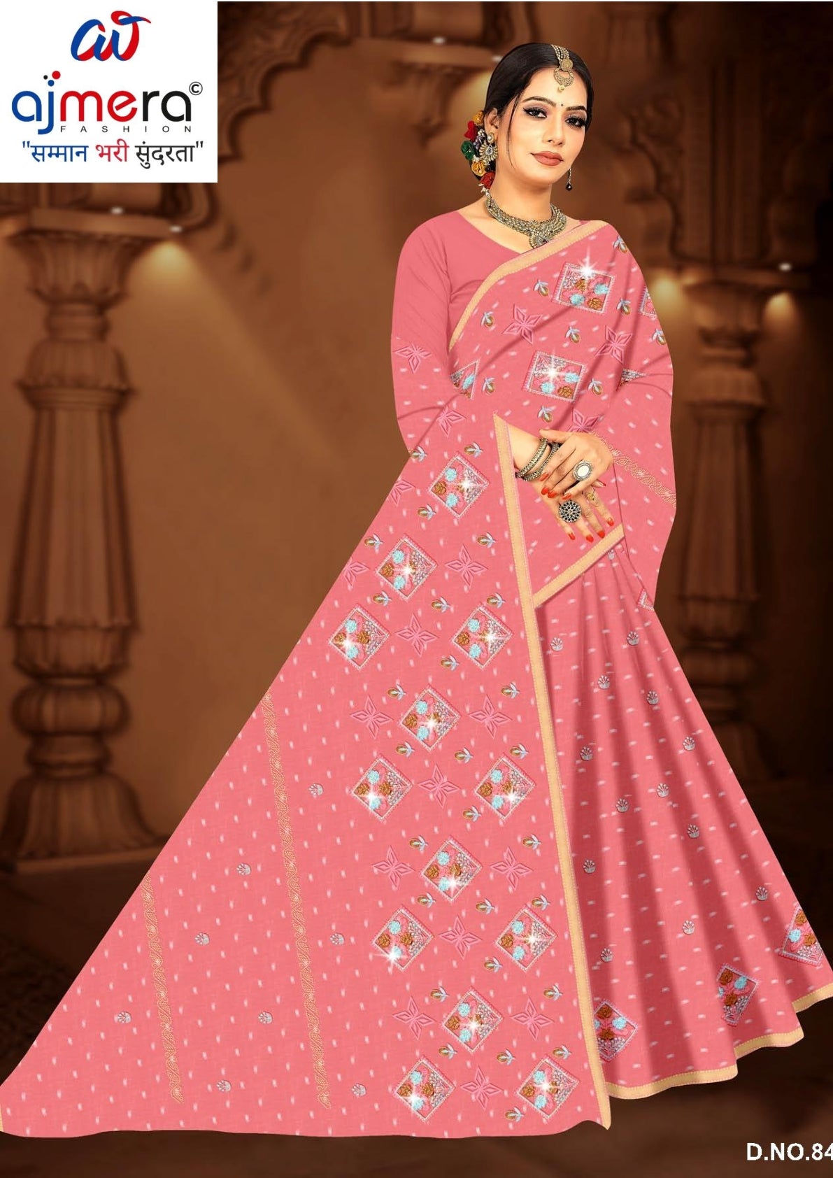 Pure Cotton Saree with Without Blouse for Premium Ethnic and Traditional Wear | PJA-PAN BAHAR