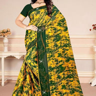 Graceful Printed Saree with Blouse Piece for Modern Ethnic Fashion  | CAS-BHAGYA SHREE