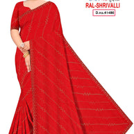 Fandy Factory Rate Dyed Matching Saree with Blouse Piece for Premium Ethnic and Traditional Wear | RAL-SHRIVALLI