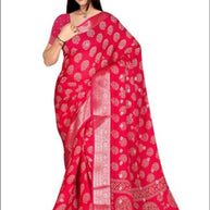 Contemporary Printed Saree with Blouse Piece for Premium Wear | VER-NAZAKAT-42546