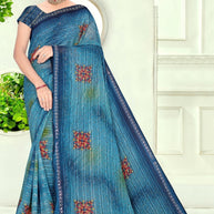 Designer Printed Saree with Blouse Piece for Special Occasions  | SNR-DEVIKA