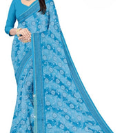 Zomato Print Loose Saree with Blouse for Premium Ethnic and Traditional Wear | CAS-GALAXY
