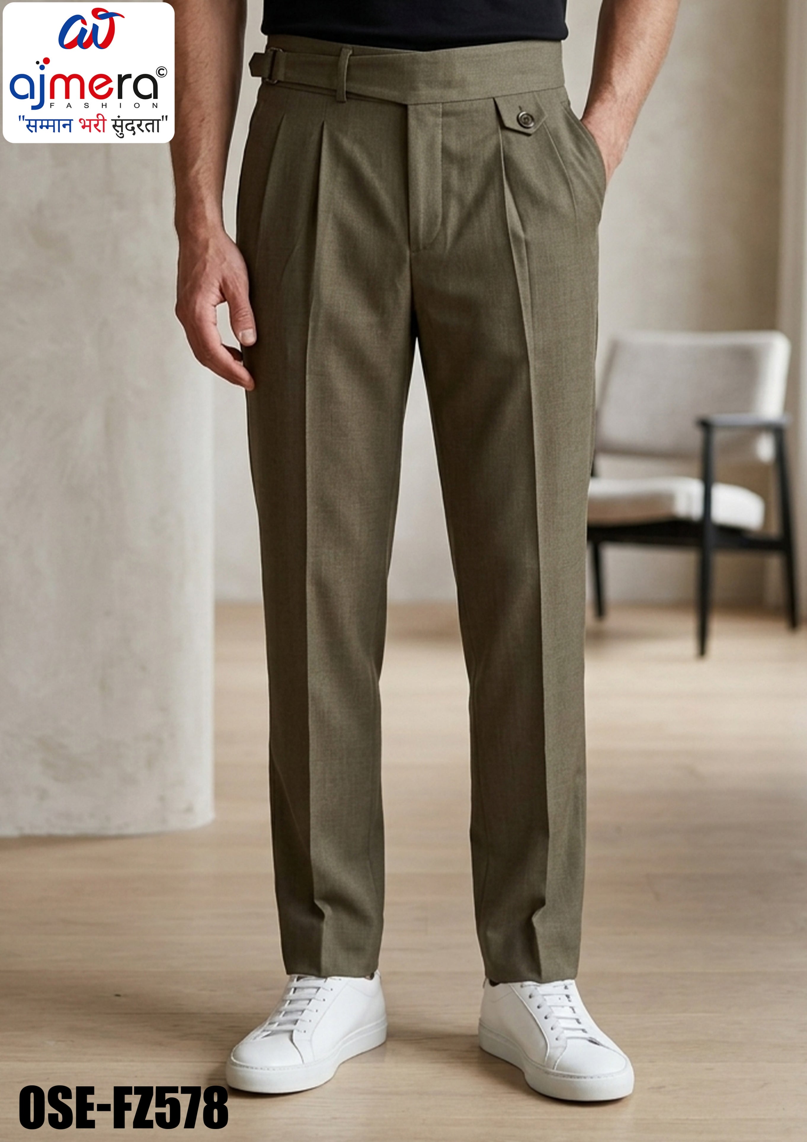 Premium Men's Formal Pant for Office & Business Wear | OSE-FZ578