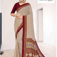 Printed Print Loose Saree without Blouse for Premium Ethnic and Traditional Wear | SIP-MISS WORLD
