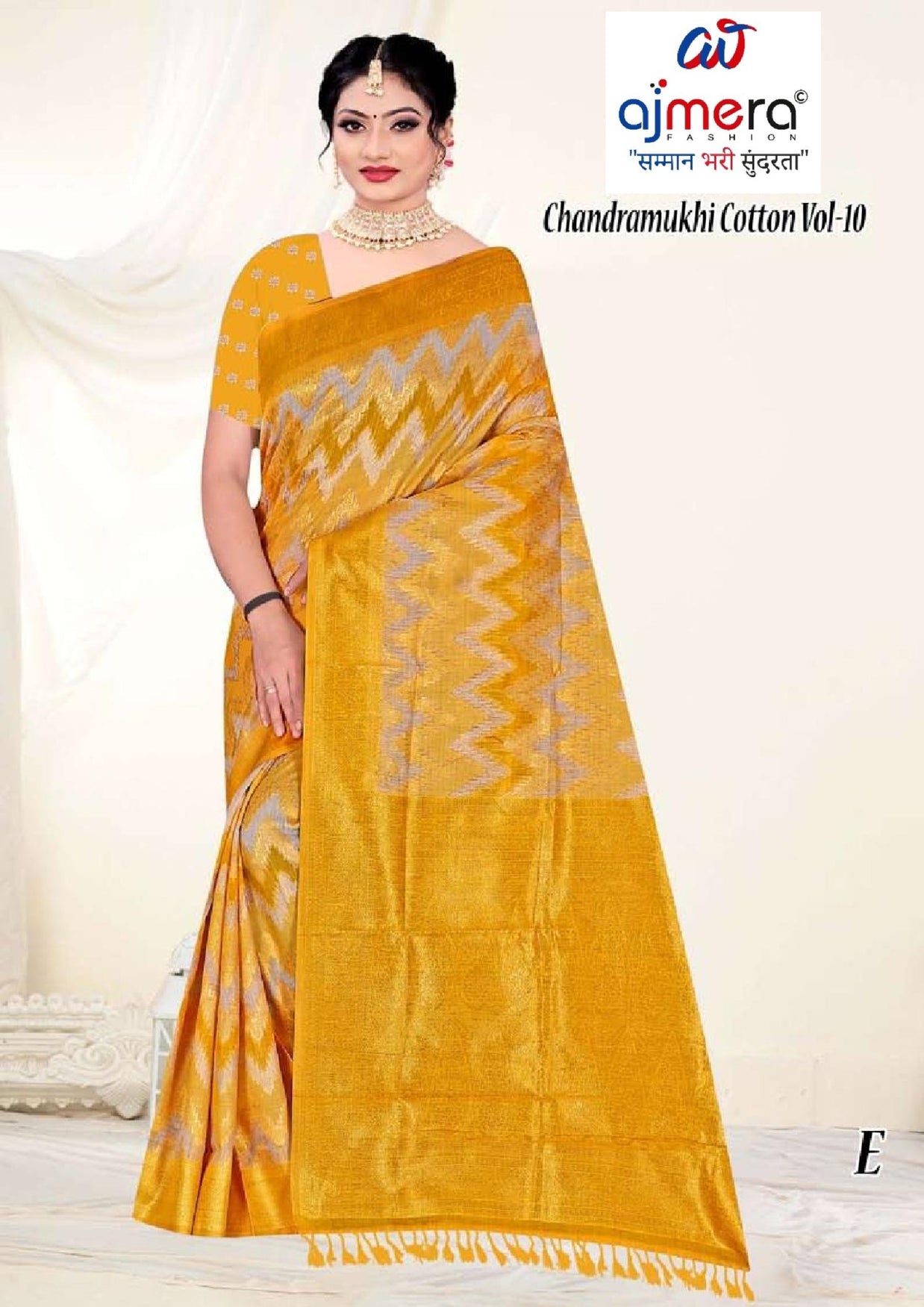 Exclusive Jacquard Silk Saree without Blouse for Premium Cultural Wear | TUL-CHANDRAMUKHI COTTON