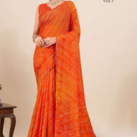 Designer Printed Saree with Blouse Piece for Special Occasions  | RMF-BANDHAN VOL-1