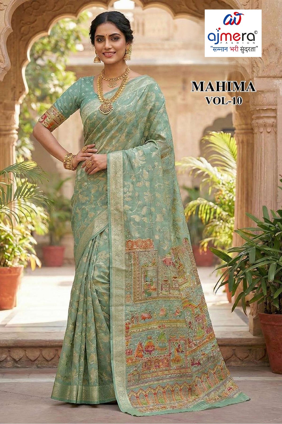 Graceful Printed Saree with Blouse Piece for Modern Ethnic Fashion | RMF-MAHIMA VOL-10