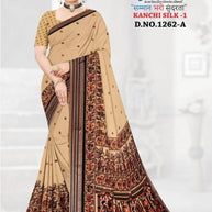 Classic Printed Saree with Blouse Piece for Timeless Traditional Style | GLC-KANCHI SILK-1
