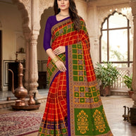 Fancy Cotton Saree with Without Blouse for Premium Ethnic and Traditional Wear | DS-5G