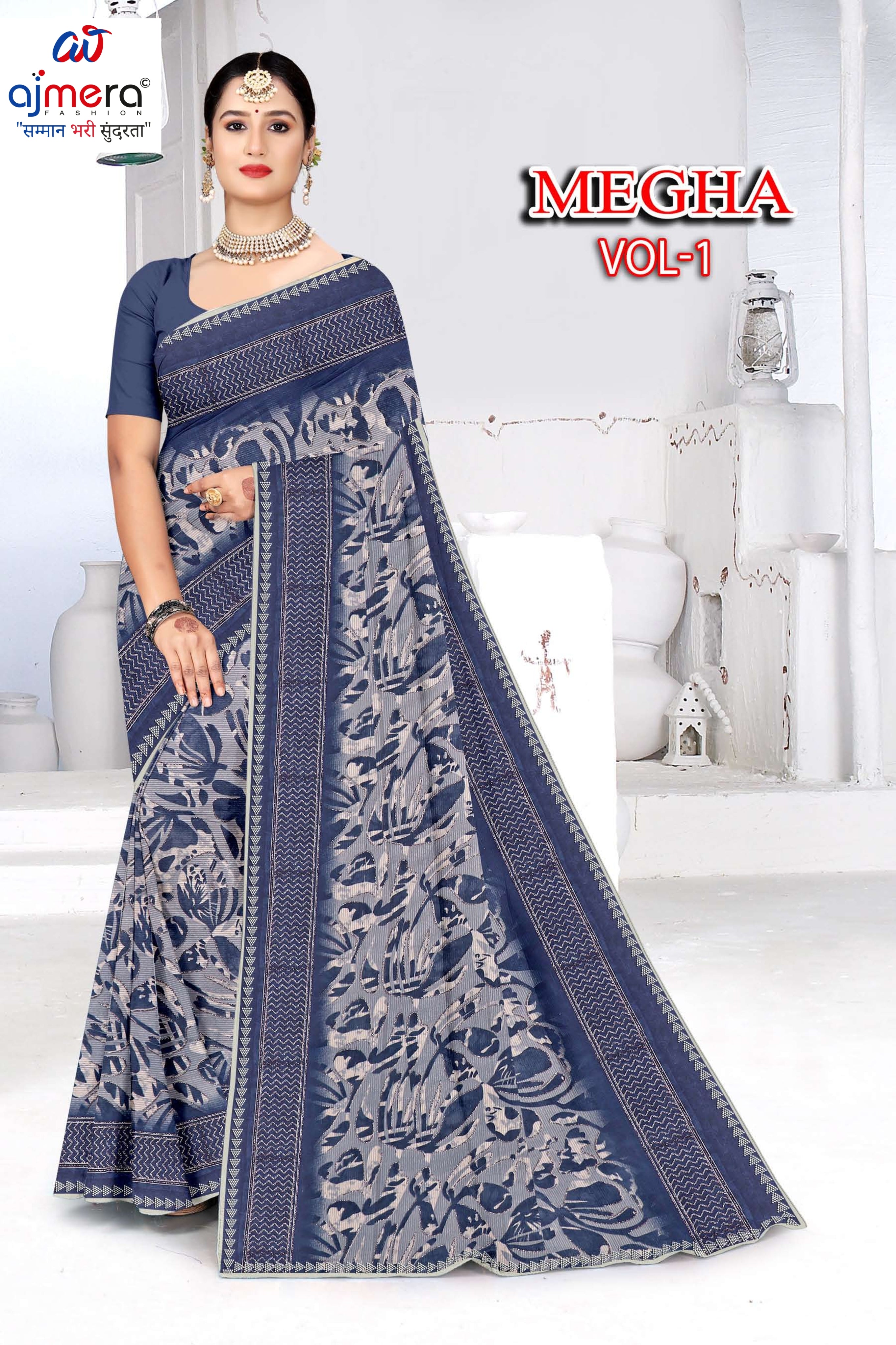 Beautiful Printed Saree with Blouse Piece for Cultural Celebrations | GPT-MEGHA-1