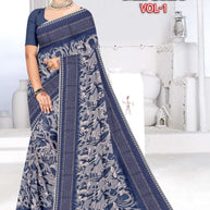 Beautiful Printed Saree with Blouse Piece for Cultural Celebrations | GPT-MEGHA-1