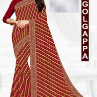 Latest Dyed Matching Saree without Blouse for Premium Ethnic and Traditional Wear | JP-GOLGAPPA
