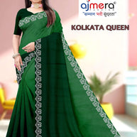 Top Dyed Saree Wholesale with Blouse Piece for Premium Ethnic and Traditional Wear | SRS-KOLKATA QUEEN