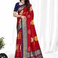 Premium Printed Saree with Matching Blouse Piece for Ethnic Elegance  | VER-BANJARAN-43342