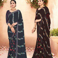 Exclusive Printed Saree without Blouse for Elegant Ethnic Look | SGR-RESHMA
