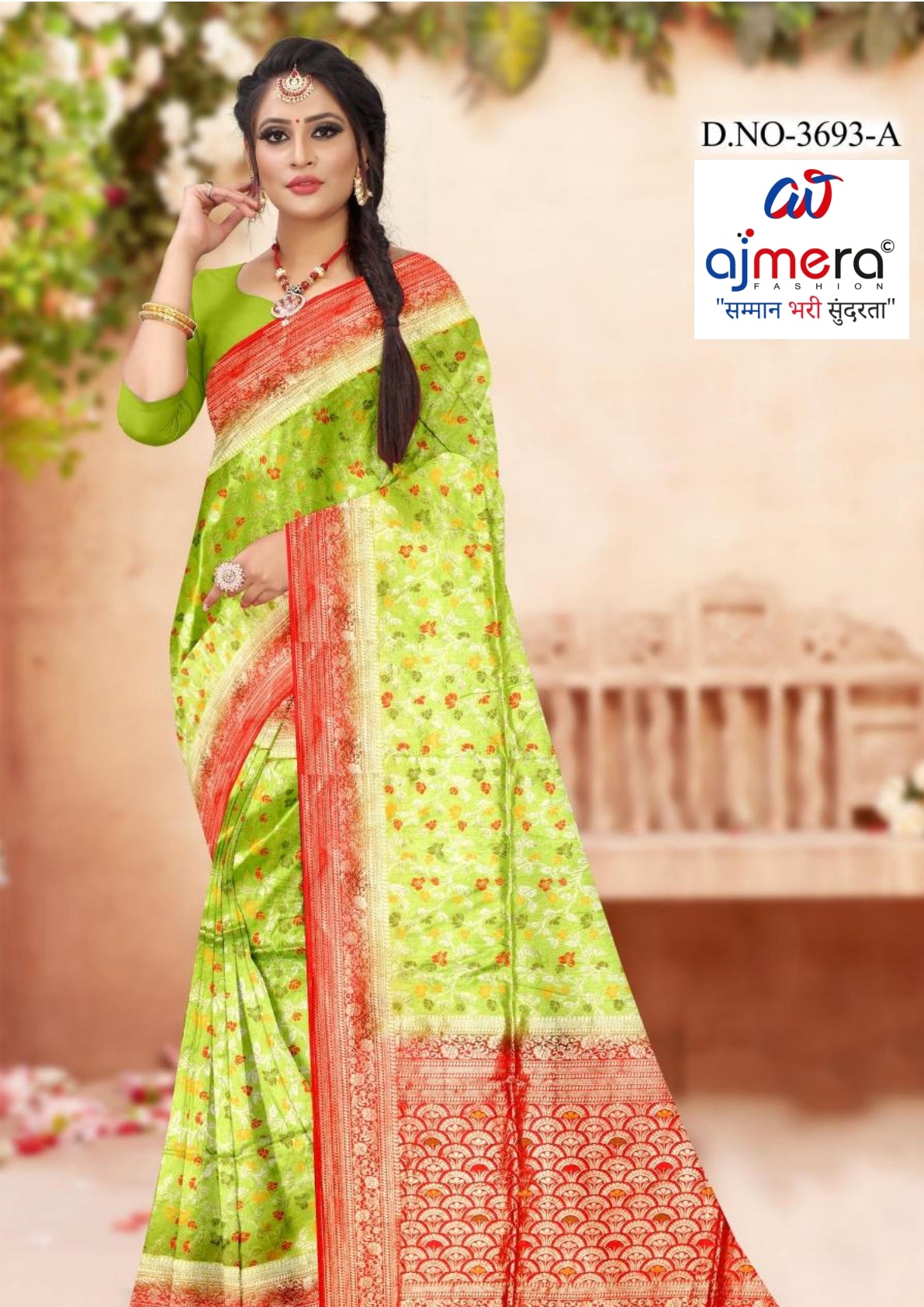 Elegant Jacquard Silk Saree with Designer Blouse Piece for Festive Elegance | DOF-DOLA SHADED