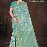 Luxury Charm Jacquard Silk Saree Without Blouse | TUL-AMRIT LOVE COTTON
