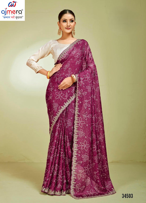 Elegant Printed Saree with Designer Blouse Piece for Festive Wear | RDD-SIGNATURE