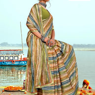 Graceful Printed Saree with Blouse Piece for Modern Ethnic Fashion | PRM-NEW FASHION