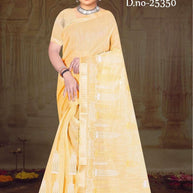 Elegant Jacquard Silk Saree with Designer Blouse Piece for Festive Elegance | MTE-25350