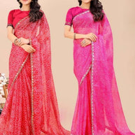 Graceful Printed Saree with Blouse Piece for Modern Ethnic Fashion  | JS-SEEMA