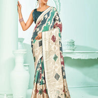 Stylish Printed Saree with Blouse Piece for Traditional Celebrations  | RDD-NIDHIVAN