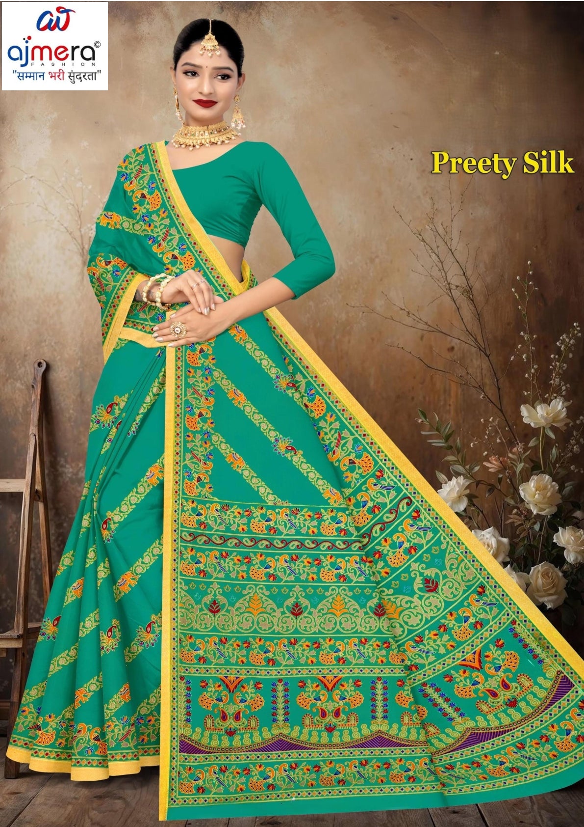 Pure Cotton Saree with Without Blouse for Premium Ethnic and Traditional Wear | TLS-PREETY SILK