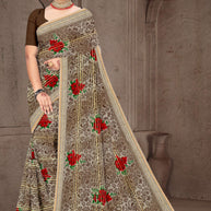 Stylish Printed Saree with Blouse Piece for Traditional Celebrations  | GPT-BIJLI-2