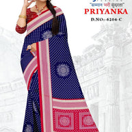 Chic Printed Saree with Blouse Piece for Sophisticated Ethnic Style | GLC-PRIYANKA