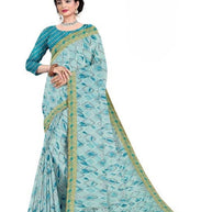 Zomato Print Loose Saree with Blouse for Premium Ethnic and Traditional Wear | CAS-INK POINT