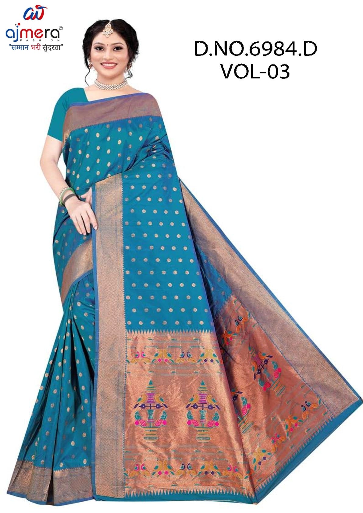 Elegant Jacquard Silk Saree with Designer Blouse Piece for Festive Elegance | DBU-KALANJALI SILK VOL-03