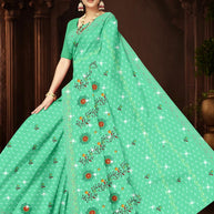 Suti Cotton Saree with Without Blouse for Premium Ethnic and Traditional Wear | PJA-MERI KIRAN