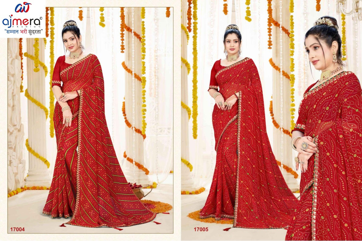 Graceful Printed Saree with Blouse Piece for Modern Ethnic Fashion | JS-SUHAG
