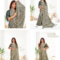 Stylish Printed Saree with Blouse Piece for Traditional Celebrations  | RDD-VEENA VOL-08