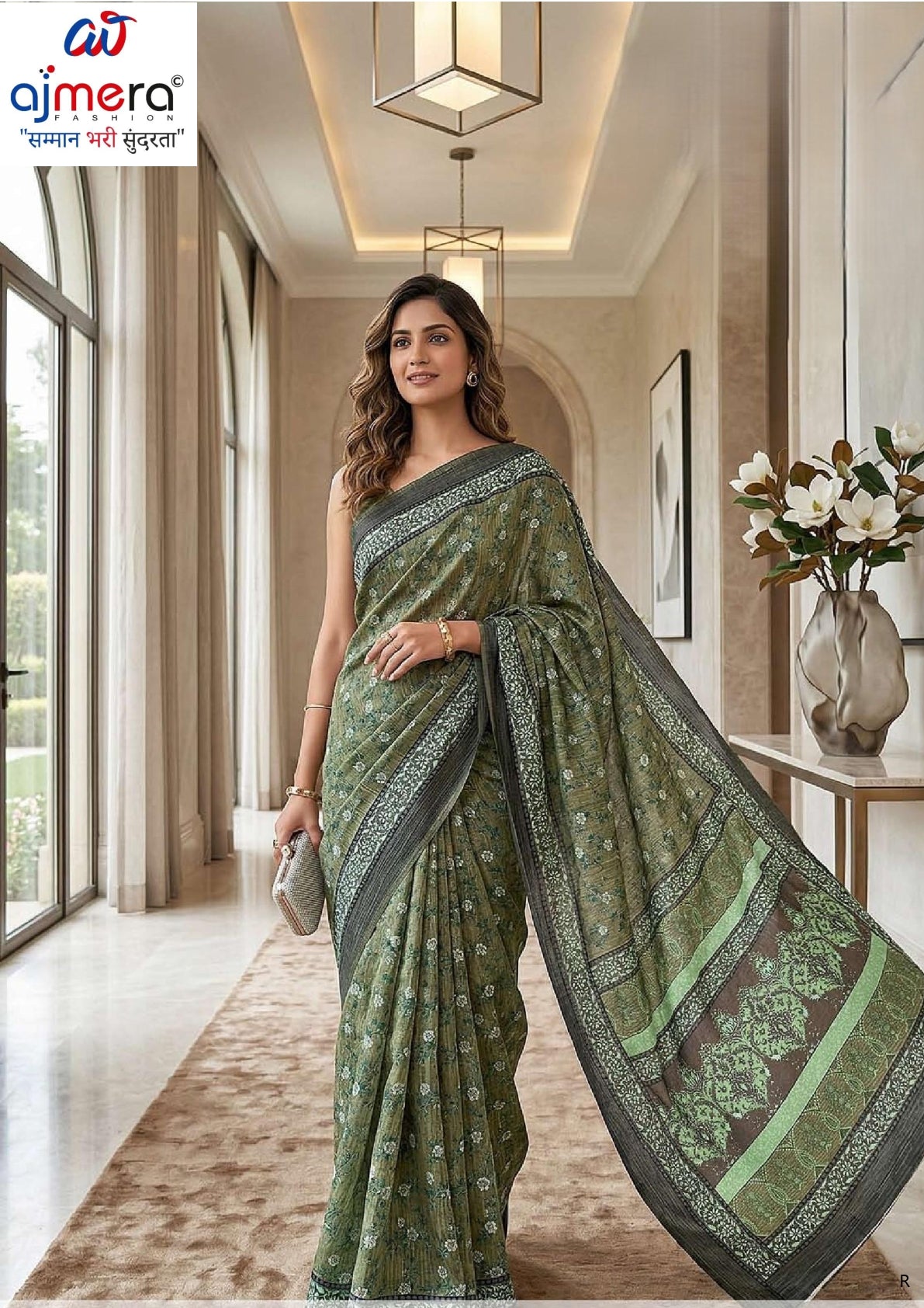 Exclusive Printed Saree with Blouse Piece for Elegant Ethnic Look | RMF-BAHURANI VOL-4