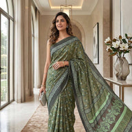 Exclusive Printed Saree with Blouse Piece for Elegant Ethnic Look | RMF-BAHURANI VOL-4