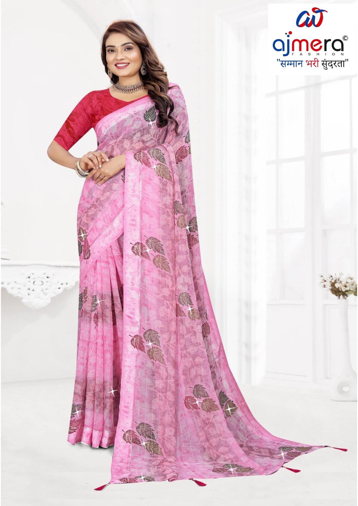 Classic Printed Saree with Blouse Piece for Timeless Traditional Style  | TTS-DHANUSHA