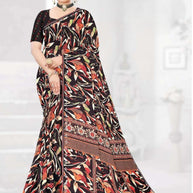 Fashionable Printed Saree with Blouse Piece for Festive Collection | GLC-LARA CHIFFION