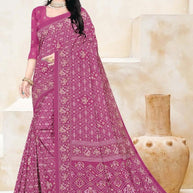 Classic Printed Saree with Blouse Piece for Timeless Traditional Style | PUS-DREAM GIRL-600