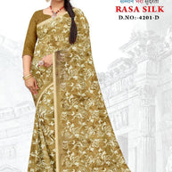 Stylish Printed Saree with Blouse Piece for Traditional Celebrations  | GLC-RASA SILK