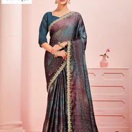 Contemporary Printed Saree with Blouse Piece for Premium Wear | RDD-MELLISA
