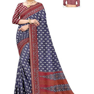 Daily Wear Cotton Saree with Blouse Piece for Premium Ethnic and Traditional Wear | ANT-MUSKAN PURE SILK