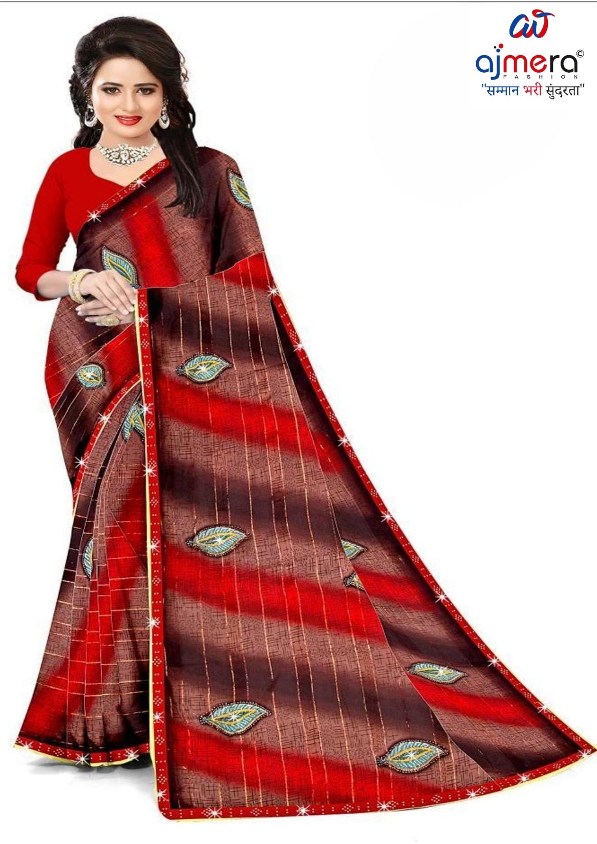 Trendy Printed Saree with Blouse Piece for Women’s Ethnic Wardrobe  | CAS-KHUSHBOO