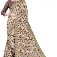 Zomato Print Loose Saree with Blouse for Premium Ethnic and Traditional Wear | CAS-INK POINT