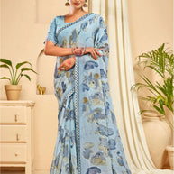 Graceful Printed Saree with Blouse Piece for Modern Ethnic Fashion  | RDD-FEMINA VOL-4