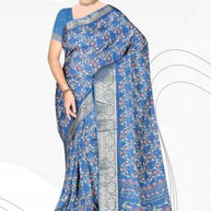 Fashionable Printed Saree with Blouse Piece for Festive Collection | VER-NEELAM-43545