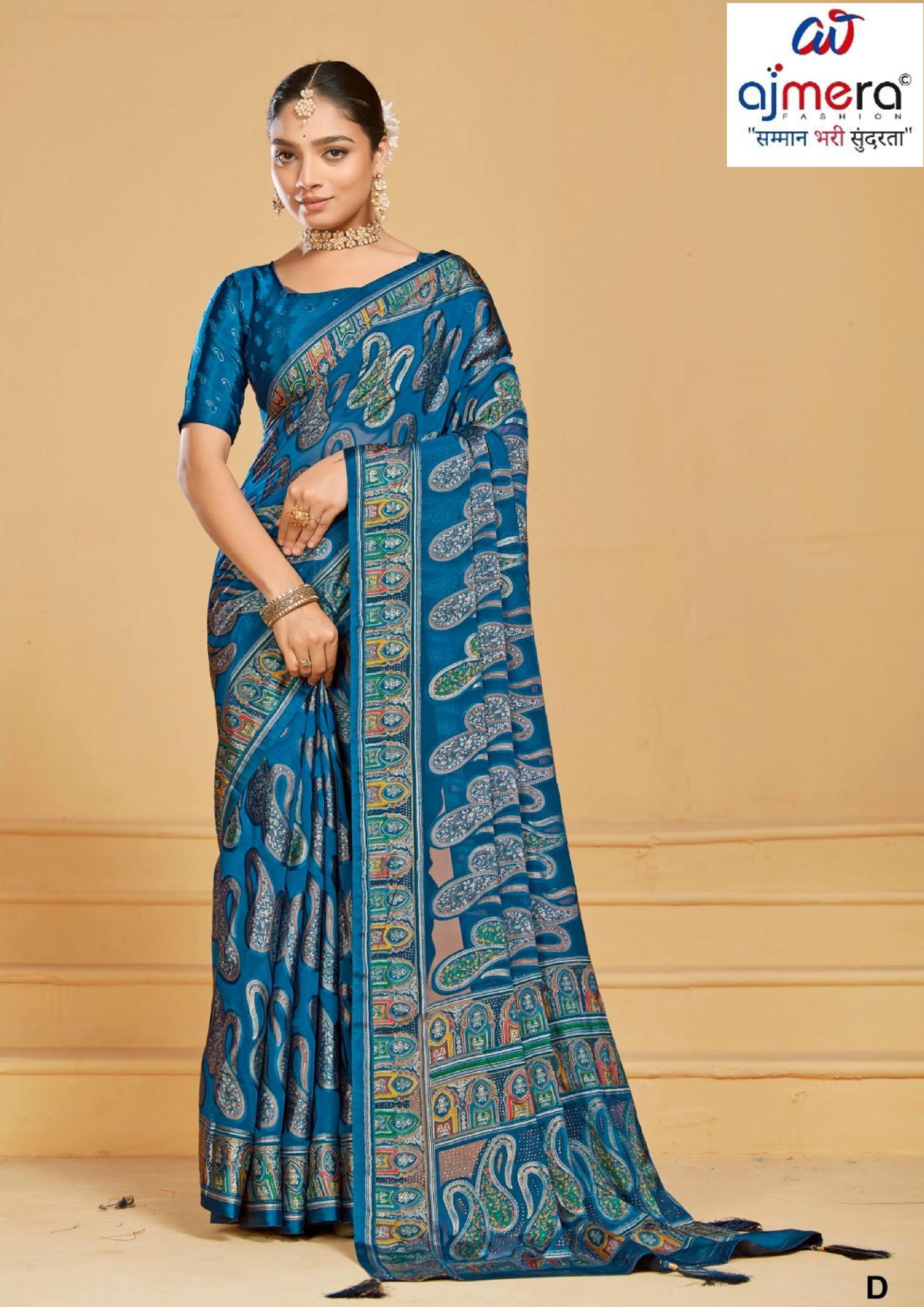 Chic Printed Saree with Blouse Piece for Sophisticated Ethnic Style  | RDD-VISHAKHA VOL-03