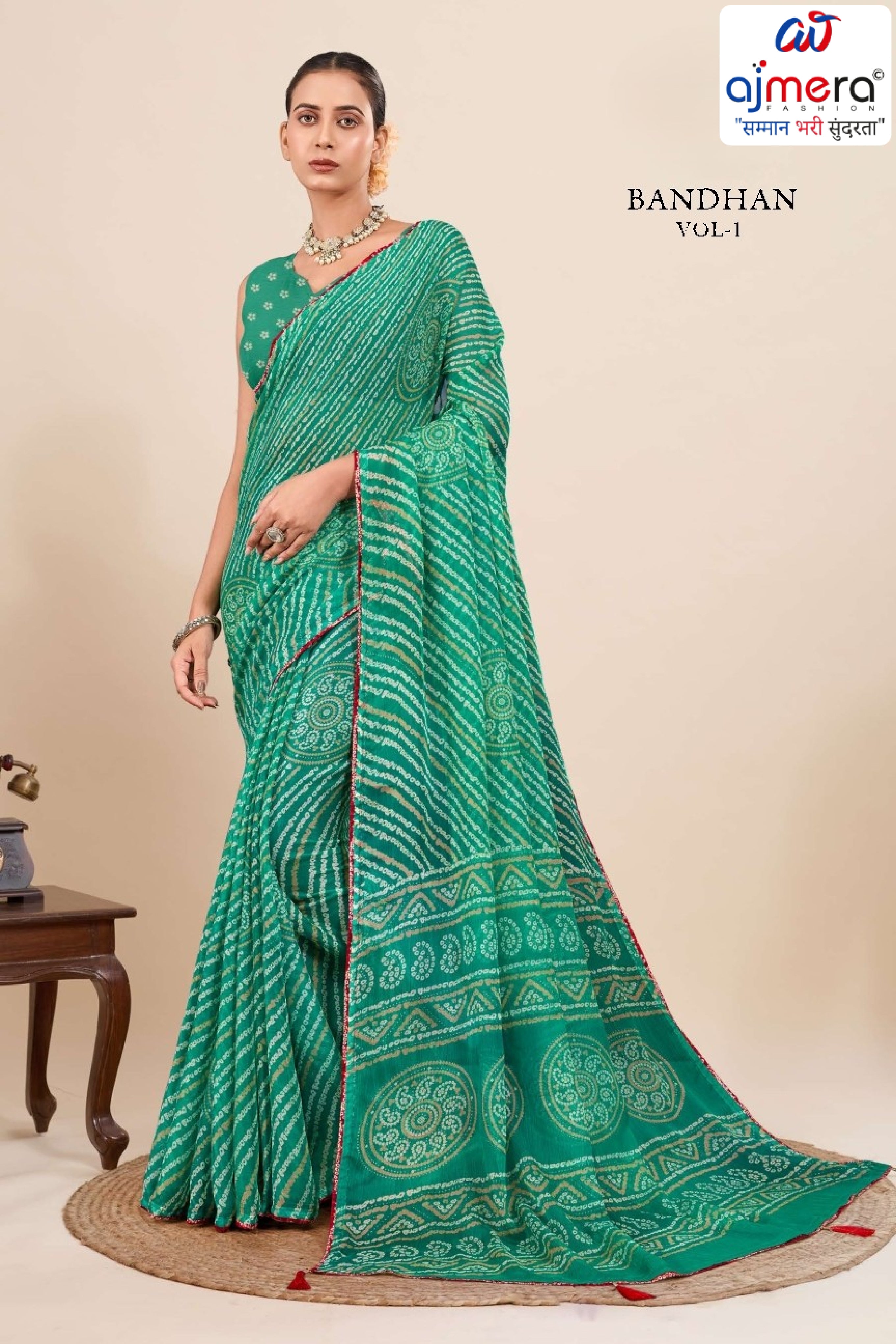 Designer Printed Saree with Blouse Piece for Special Occasions  | RMF-BANDHAN VOL-1